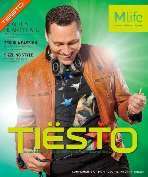 Tiësto cover mag Mlife 2013