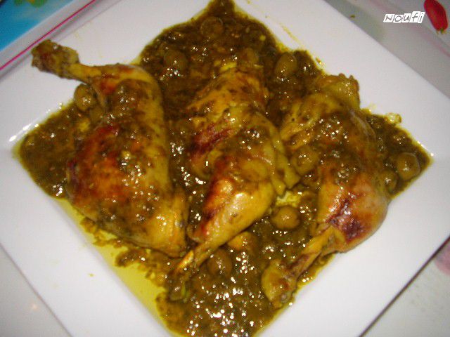Cuisses de poulet à la Marocaine afkhad adjaje amhamrine - La cuisine de  Noufi