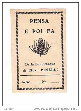ex-libris Noël Pinelli