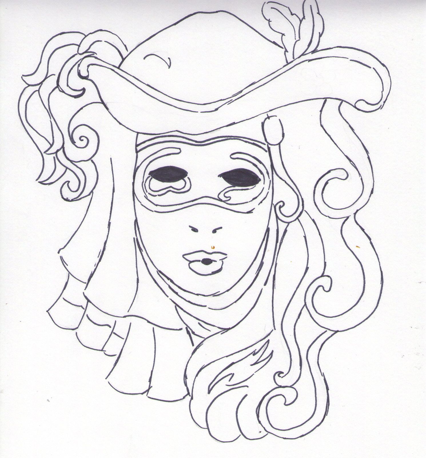 Coloriage Carnaval Le blog de Méréthide article coloriage carnaval
