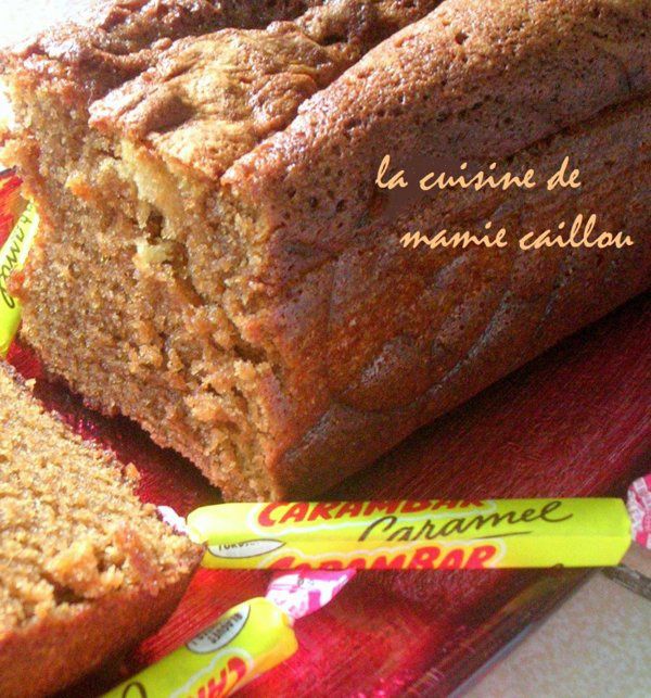 Blog de mariecaillou :LA CUISINE DE MAMIE CAILLOU, Cake aux carambars ...