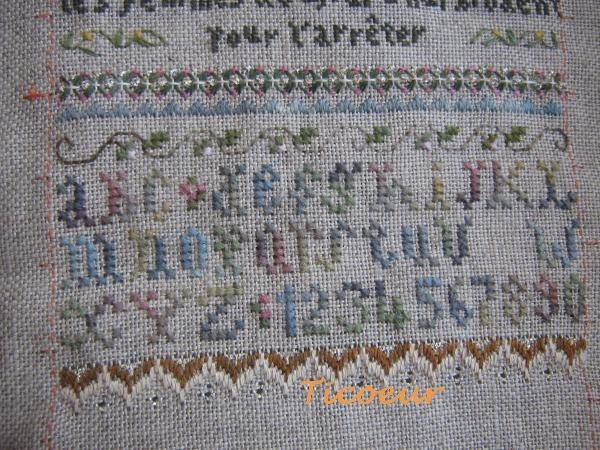 croix-hardanger-victoria Sampler -heirloom stitching 