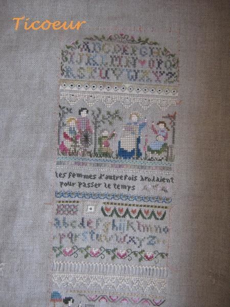 croix-hardanger-victoria Sampler -heirloom stitching