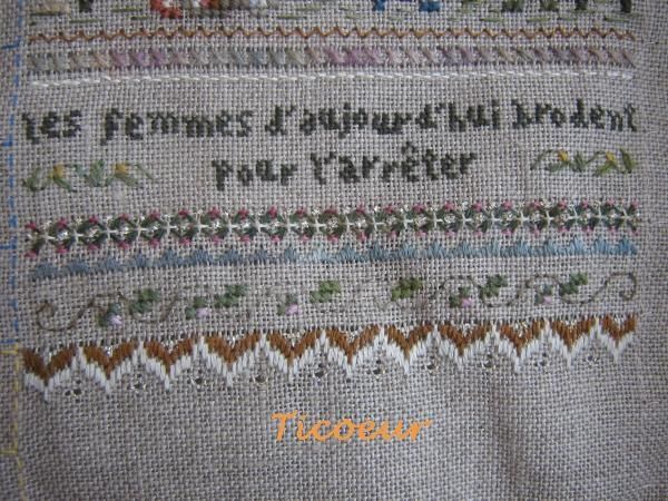 croix-hardanger-victoria Sampler -heirloom stitching