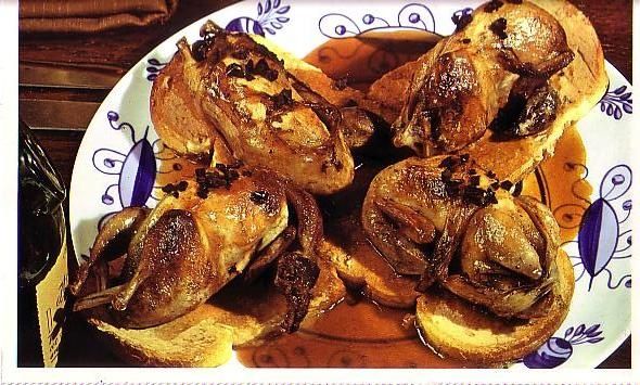 Recette Caille Sur Canapé Au Foie Gras