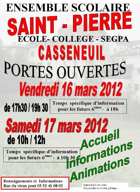 Ecole Saint-Pierre CASSENEUIL