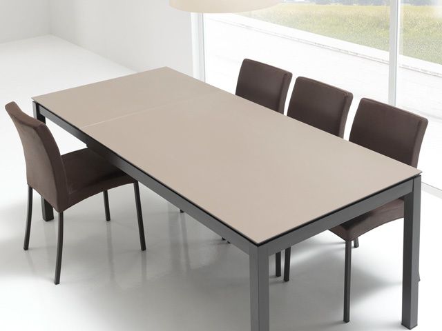 table plateau ceramique avec rallonges ou fixe. Differentes tailles proposees en rectangulaire et carre.