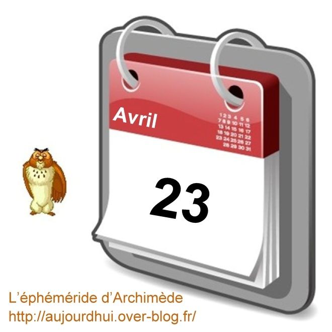 éphéméride 23 avril