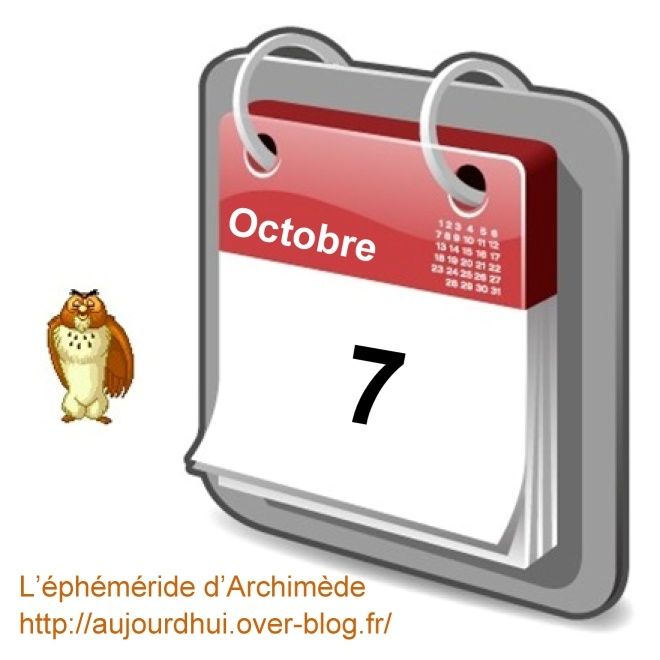 éphéméride 7 octobre