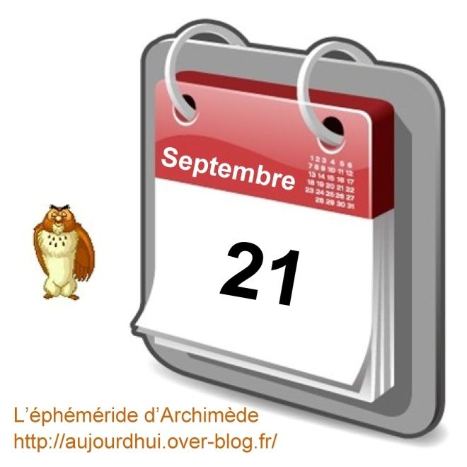 éphéméride 21 septembre