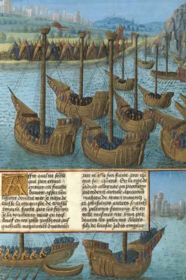flotte des croisés devant Byzance