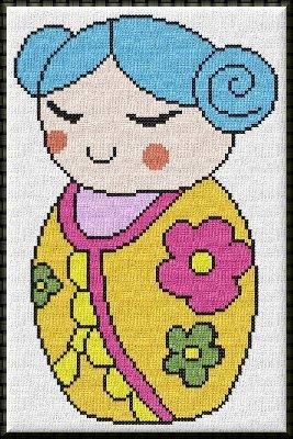 Kokeshi 8 dessin