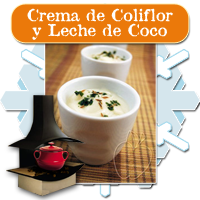 Crema de Coliflor y Leche de Coco