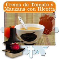 Crema de Tomate y Manzana con Ricotta