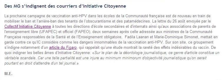 Lettre du Médecin du 5 sept 2011