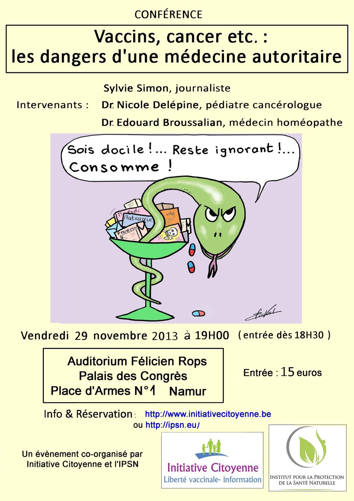 AFFICHE CONFERENCE 29 NOVEMBRE 2013