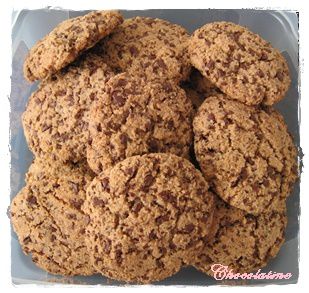 biscuits-galettes chocolat poudre d'amandes