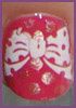 noeud et rose sur mes ongles-vi