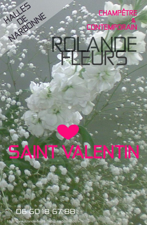 Fleurs et fleuriste pour la saint-valentin ou la fête des amoureux à Narbonne idée cadeaux
