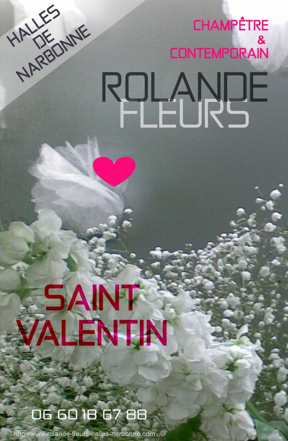Fleurs et fleuriste pour la saint-valentin ou la fête des amoureux à Narbonne idée cadeaux