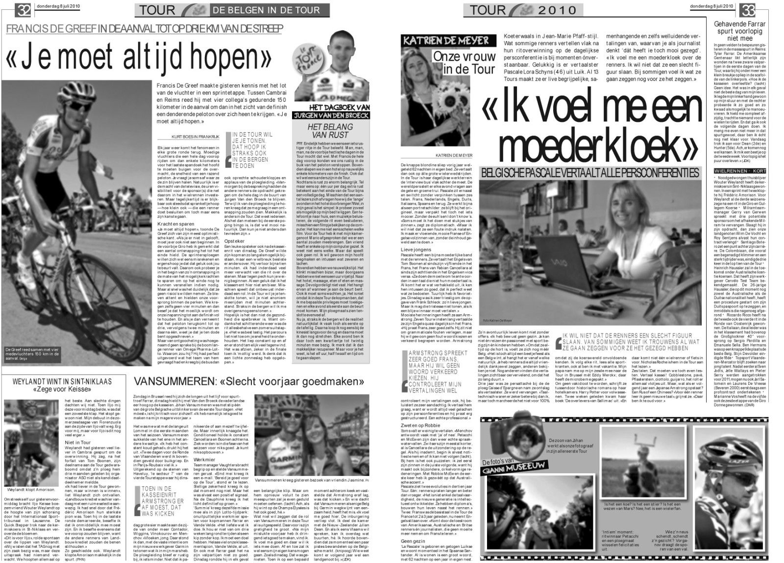 Het Laatste Nieuws Juillet 2010