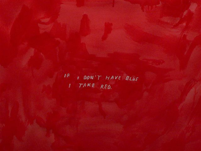 Marijn van Krij - 'If I don't have blue, I take red' - 2008