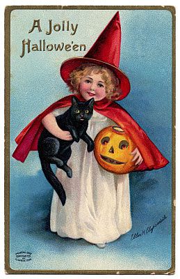 halloween lil witch vintage image graphicsfairy3