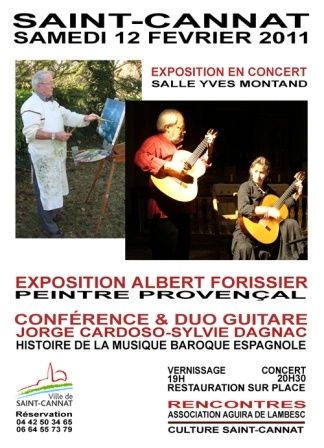 Saint-Cannat Exposition de peinture en concert 12 fébrier 2011, sortir, provence, actuprovence Expo en concert saint cannat