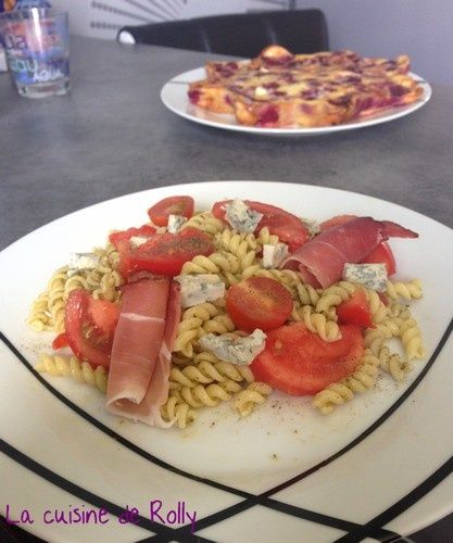 salade pates pesto jambon gorgonzola