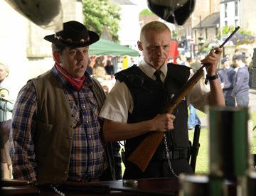 Nick Frost and Simon Pegg in Rogue Pictures' Hot Fuzz