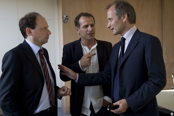 Denis Podalydès, Charles Berling et Hippolyte Girardot. Bac Films
