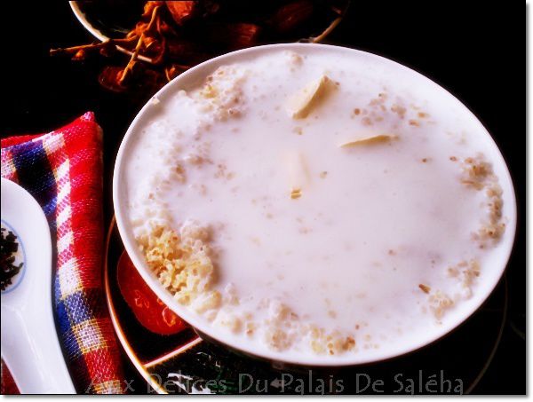 Saikouk ou Sekouk Bel Lben / Couscous à la semoule d'orge (belboula) au petit lait