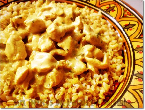 recette de poulet au lait de coco curry