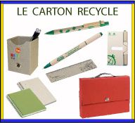 Les produits publicitaires en carton recyclé de fabrication européenne