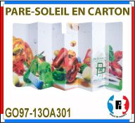 Vignette pare-soleil en carton fabrication Francaise GO13 O