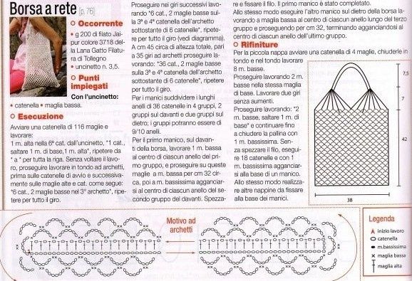 Sac filet blanc.